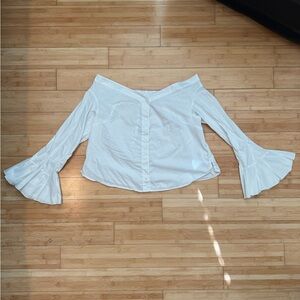 Free People Off the Shoulder Boho Shirt
